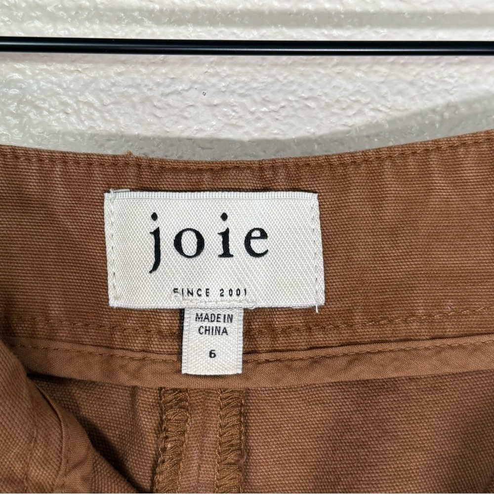 NWOT Joie Brown Elettra Straight Leg Barrel Pants‎ Size 6 Cotton Blend L10 - Picture 10 of 11